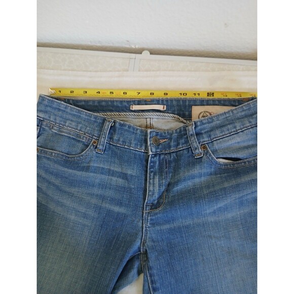 Gap Jeans Womens 8R Blue Flare Limited Edition Medium Wash Stretch Denim Hipster - Picture 10 of 16